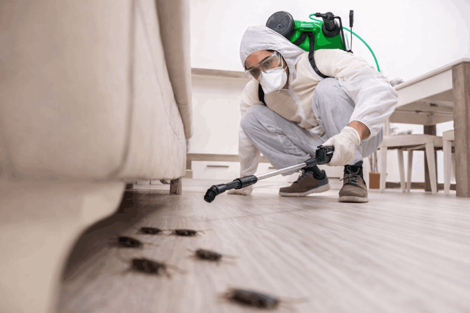 general pest control service removing insects and pests from home