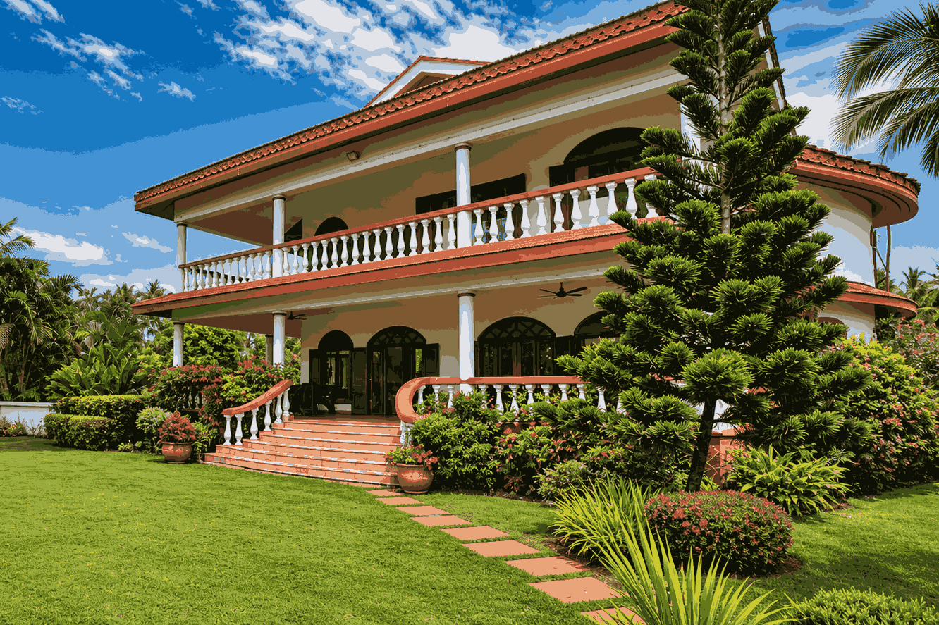 Villa pest control treatment protecting luxury homes from termites and insects